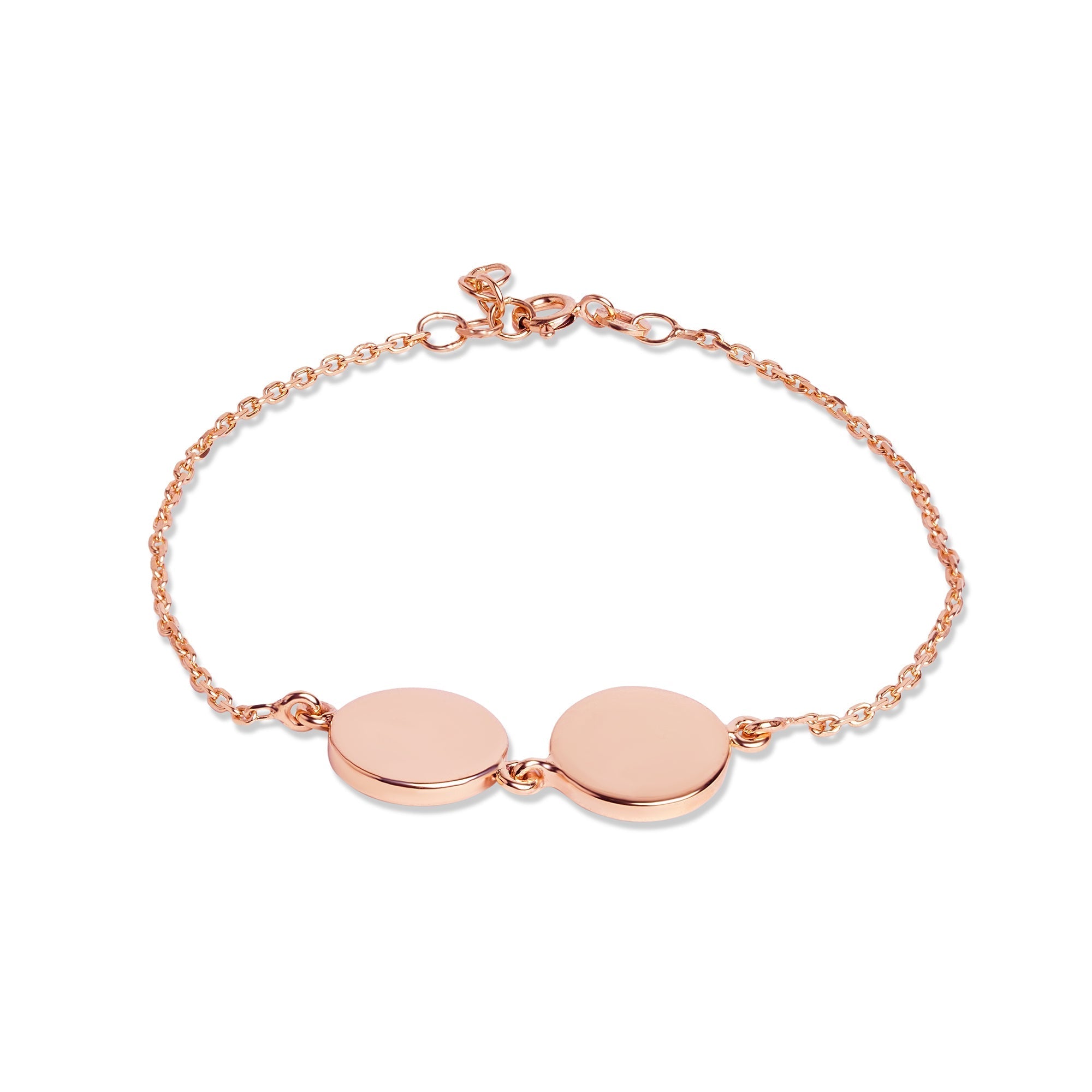 Mysha Personalized Eternal Dual Initial Circle Bracelet