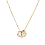 Mysha Triple Heart Of Purity Pendant - Mixed Metal