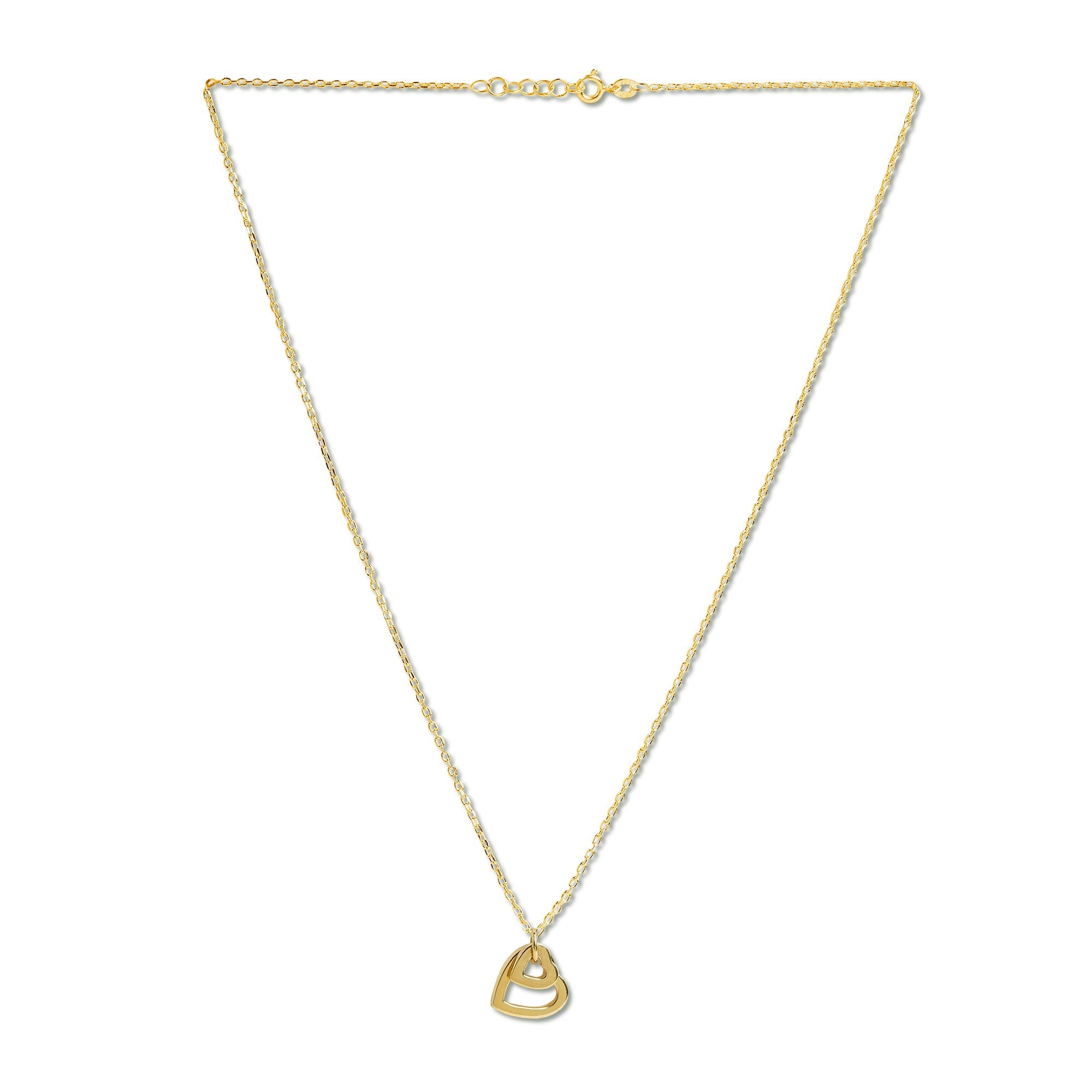 Mysha Love In Bloom Dual Heart Ring Pendant