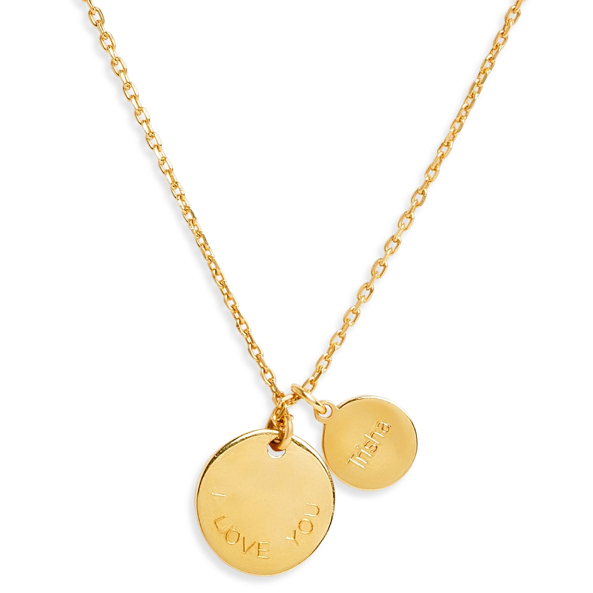 Mysha Personalized Eternal Name & Initial Circle Pendant
