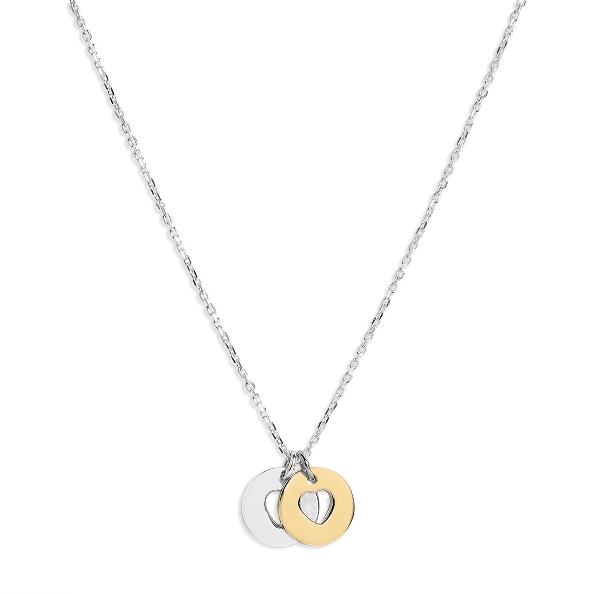 Mysha Dual Mixed Metal Captured Love Pendant