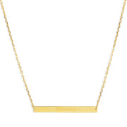 Mysha Personalized Bar Of Strength Pendant