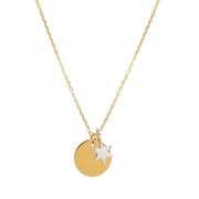 Mysha Personalized Mixed Metal Eternal Pendant W Star Charm