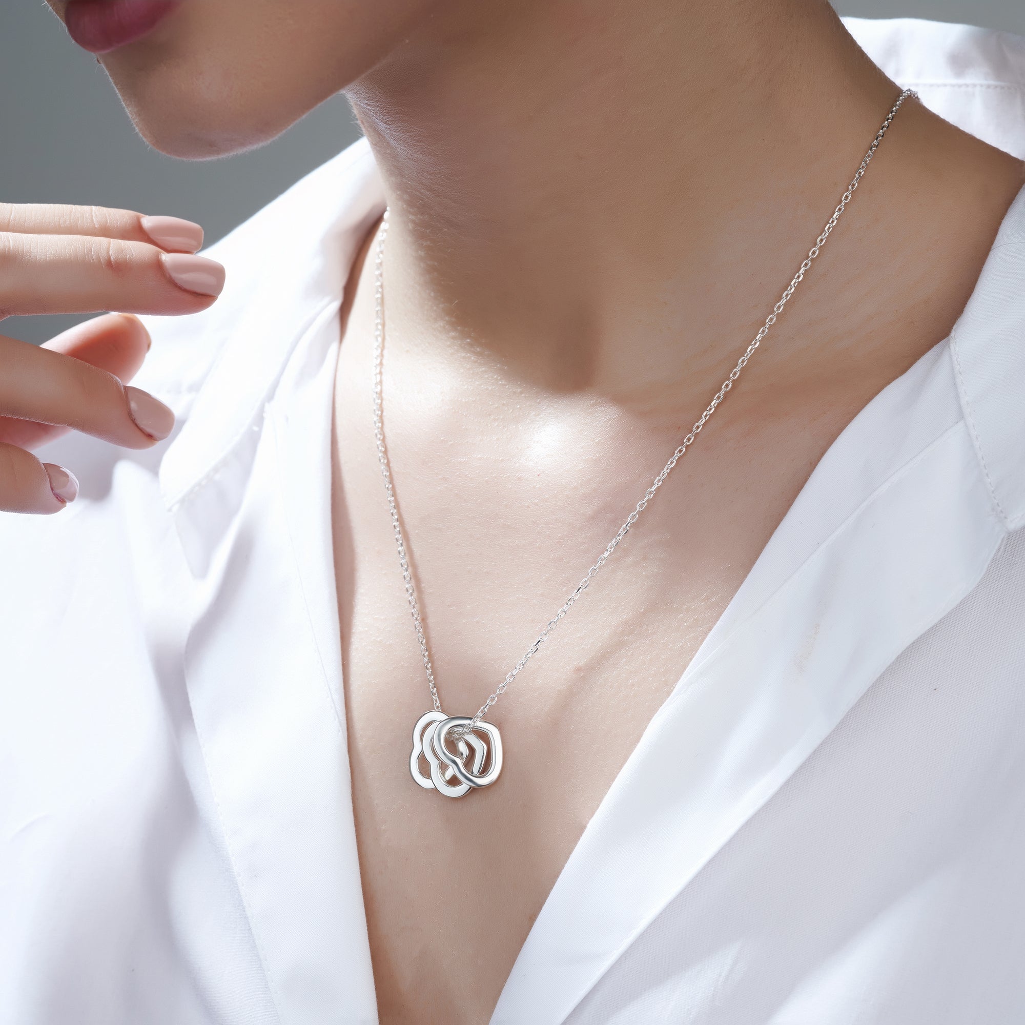 Mysha Love In Bloom Triple Heart Ring Pendant