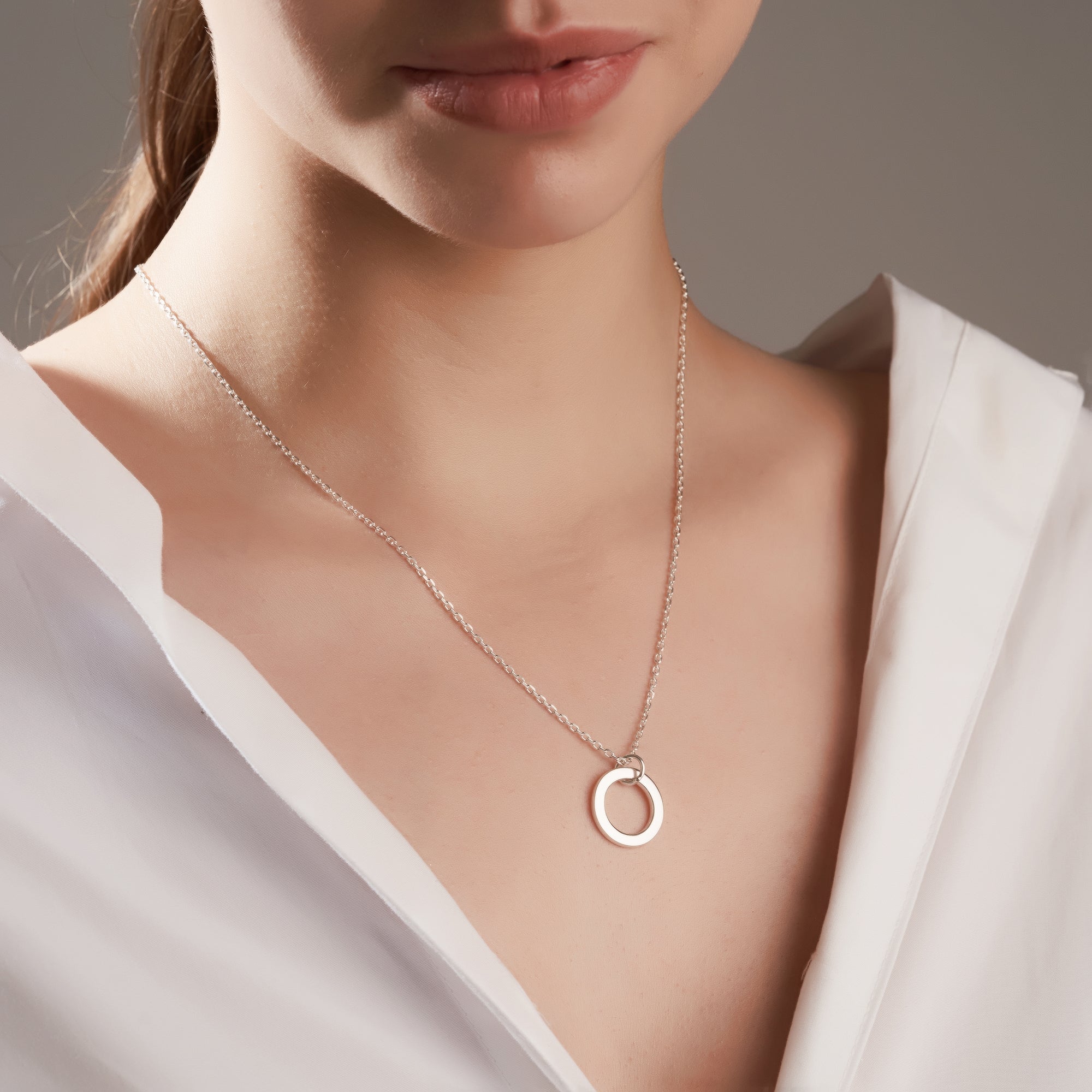 Mysha Personalized Single Ring Of Love Pendant