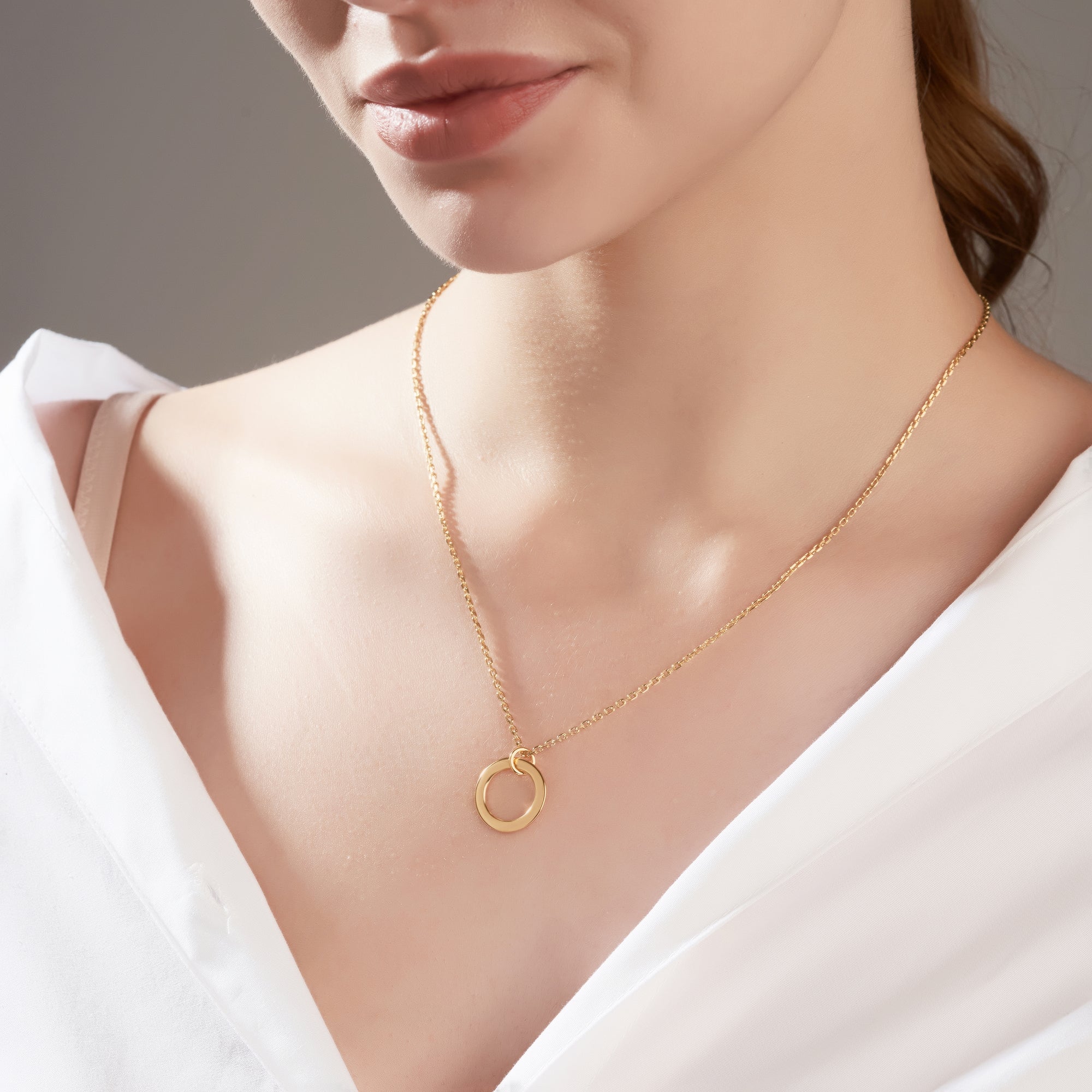 Mysha Personalized Single Ring Of Love Pendant