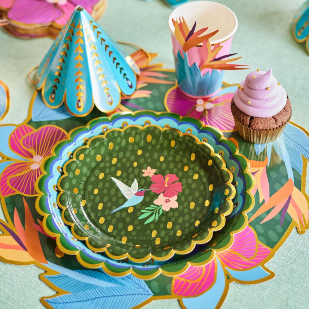 Tropical Dessert Plates (8)