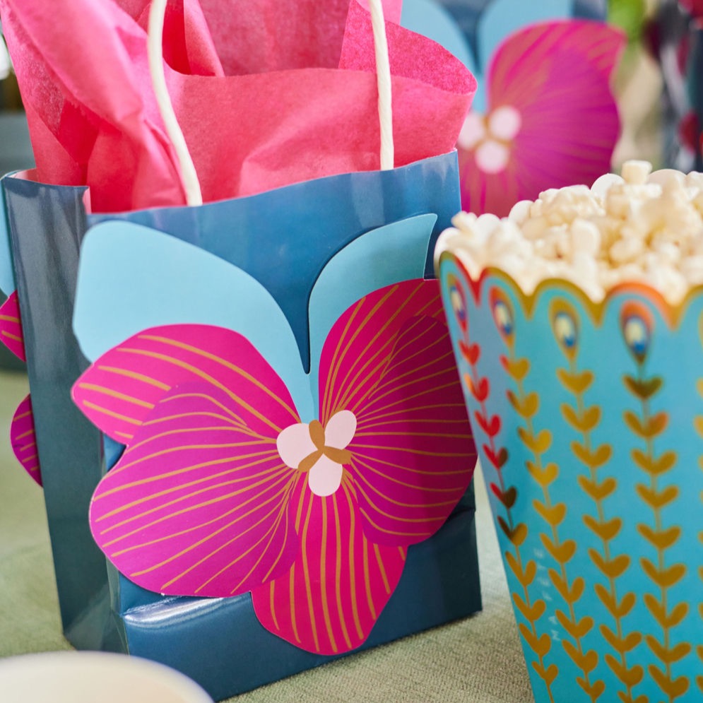 Tropical Orchid Gift Bag, (4)