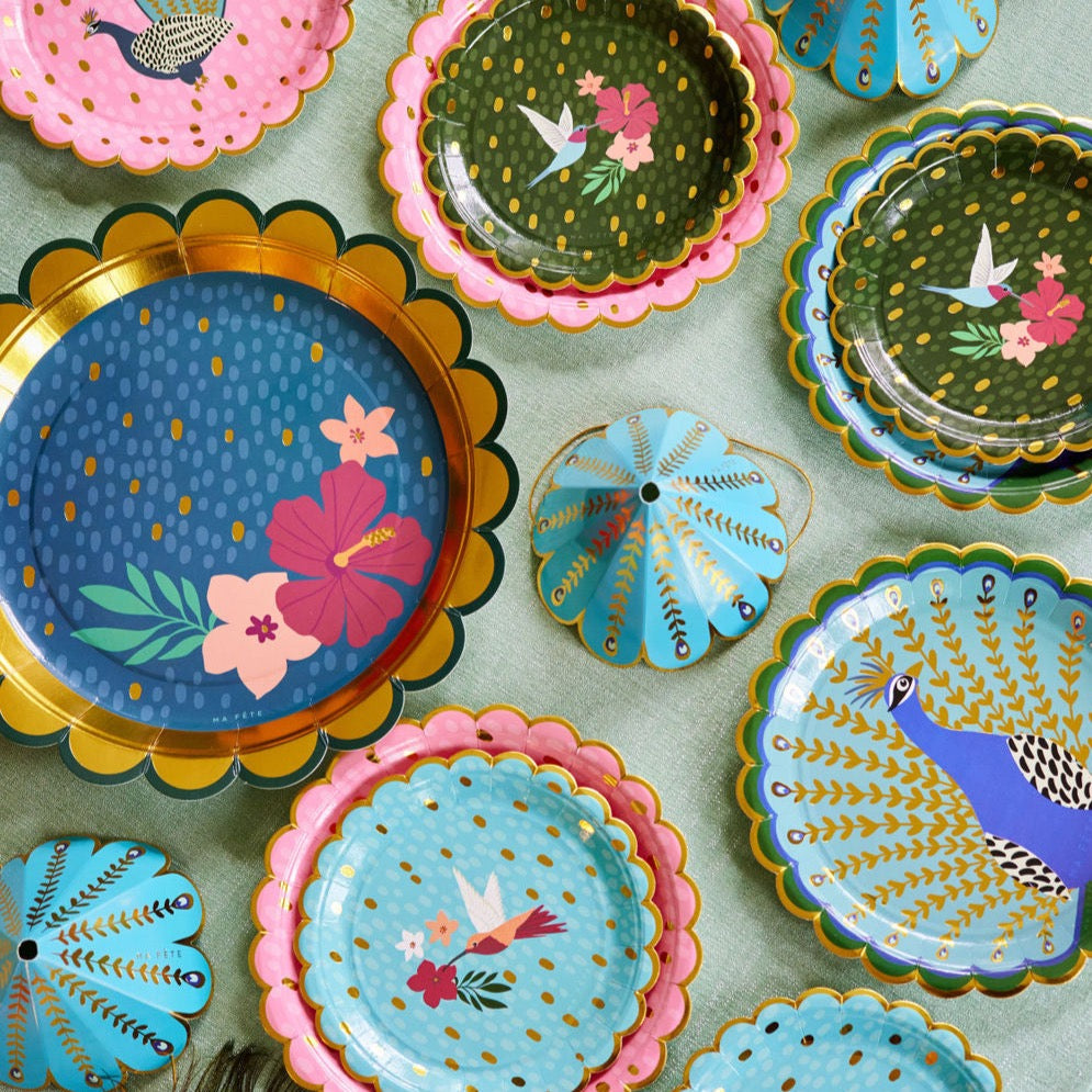 Tropical Paper Platters (4)