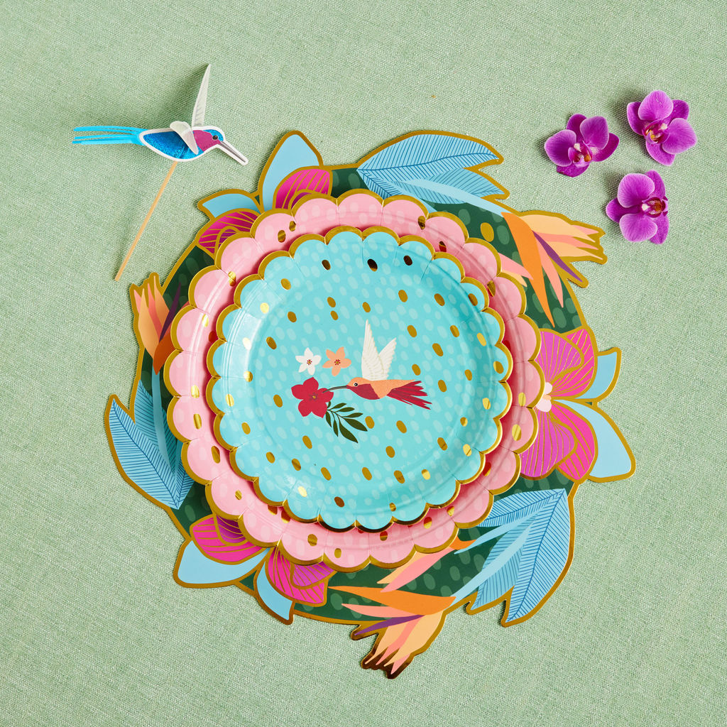 Tropical Dessert Plates (8)