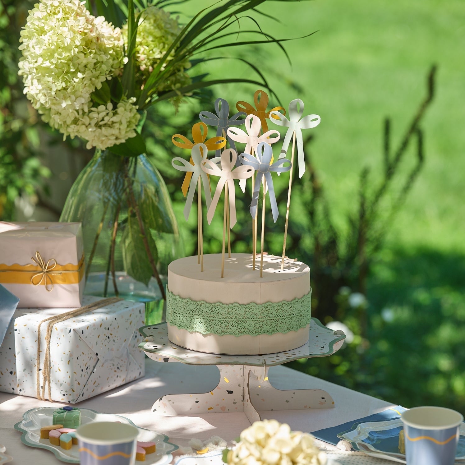 Signature Cake Toppers: Pink, Mint, Blue, Mustard