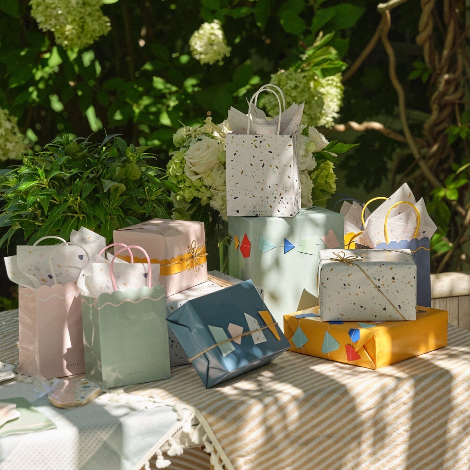 Signature Gift Bags: Pink, Mint, Blue, Mustard