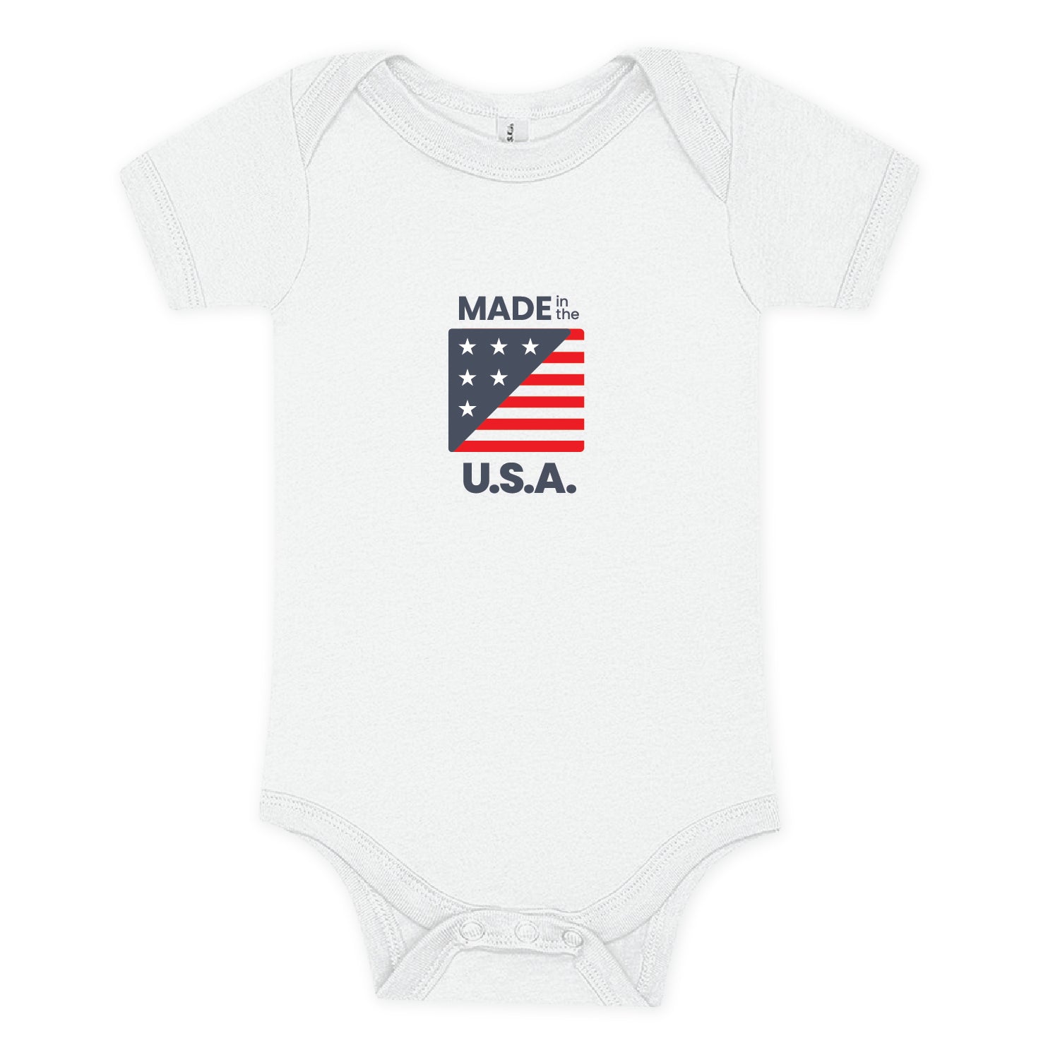 100% Airlume Combed, Ring-spun Cotton Onesie  - Made In The Usa (size 3-6 Mo)