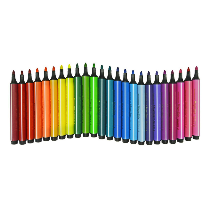 Triangular Magic Stix Markers, 24 Pack, Last 7 Days No Cap!