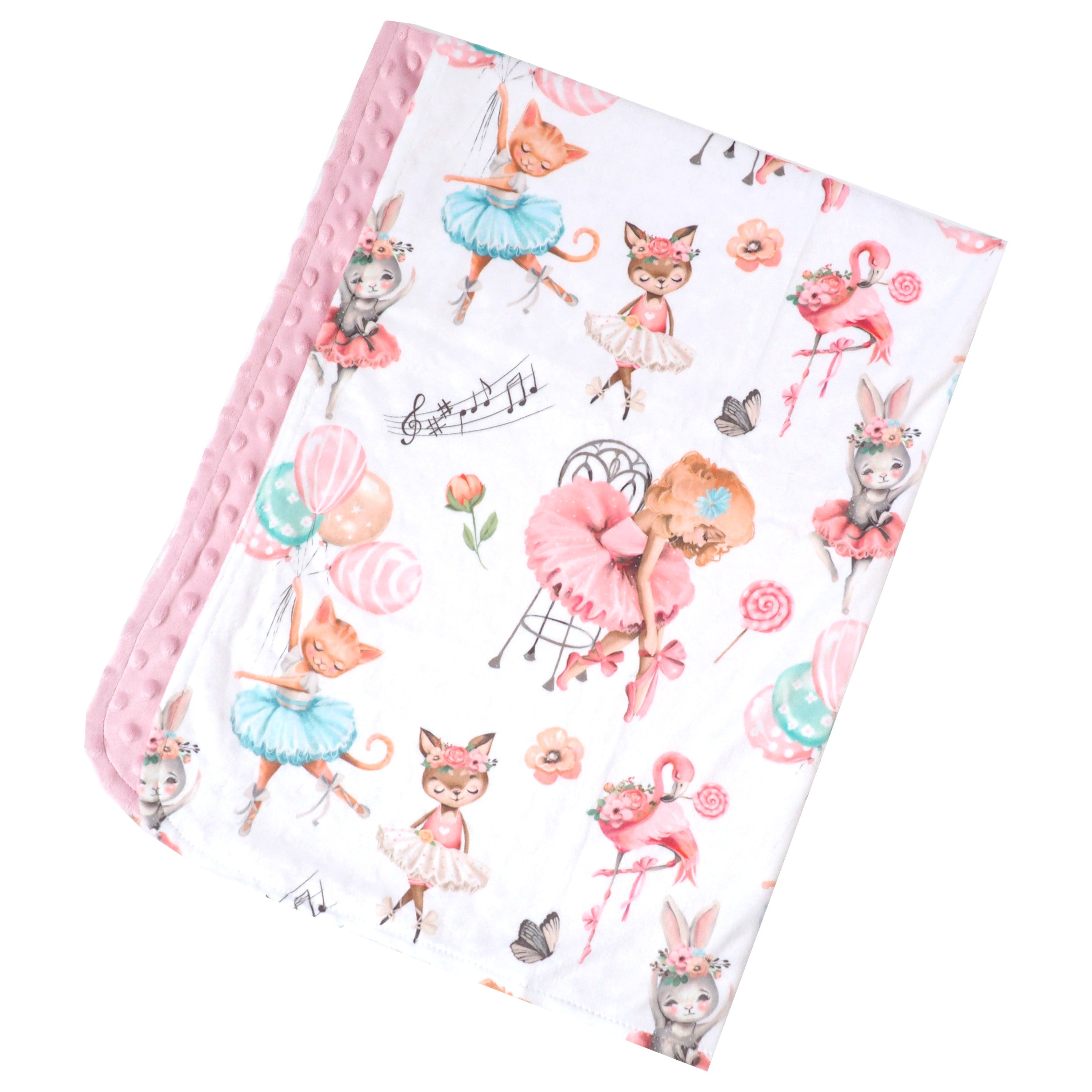 Ballerinas Minky Baby Blanket