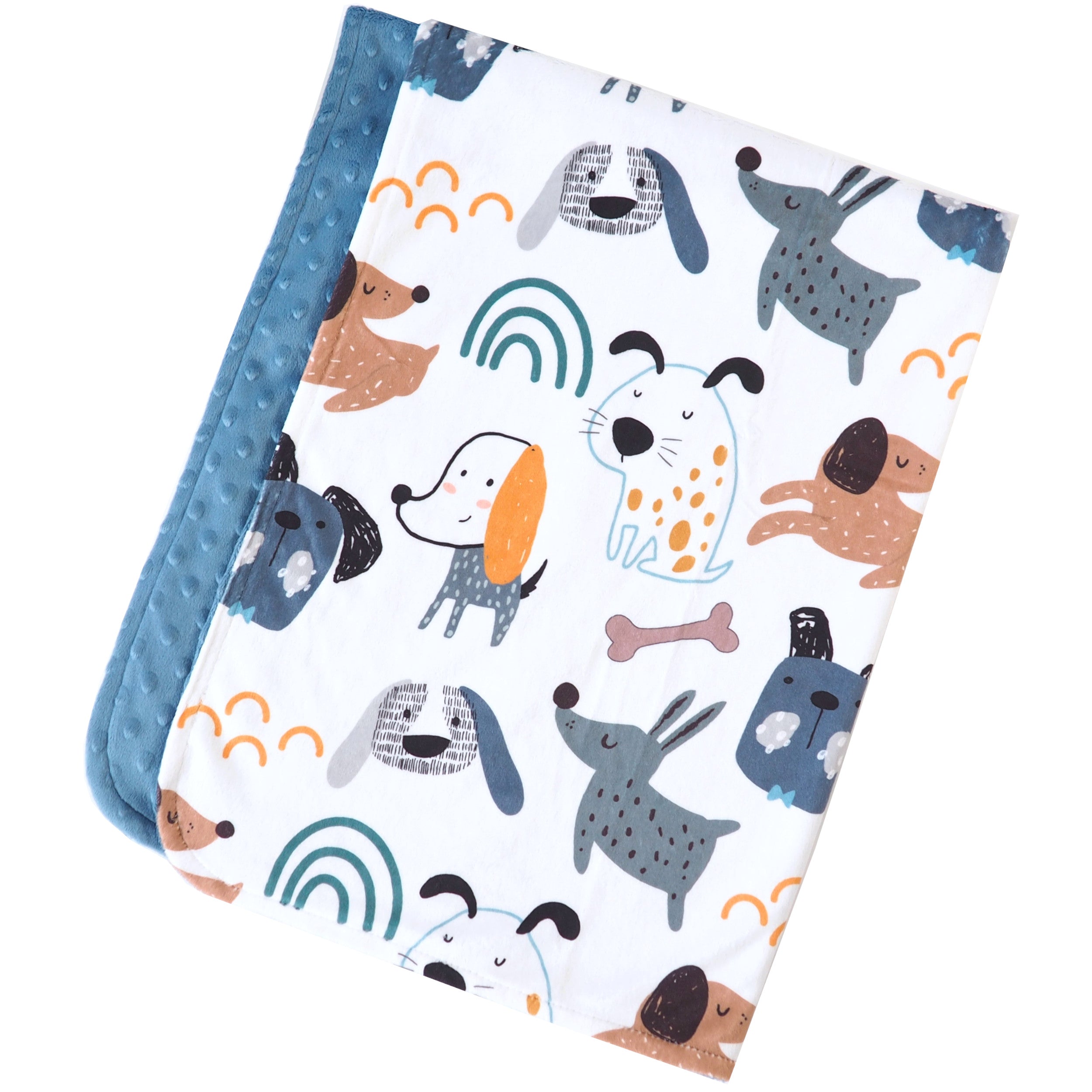 My Best Friends (dogs) Minky Baby Blanket