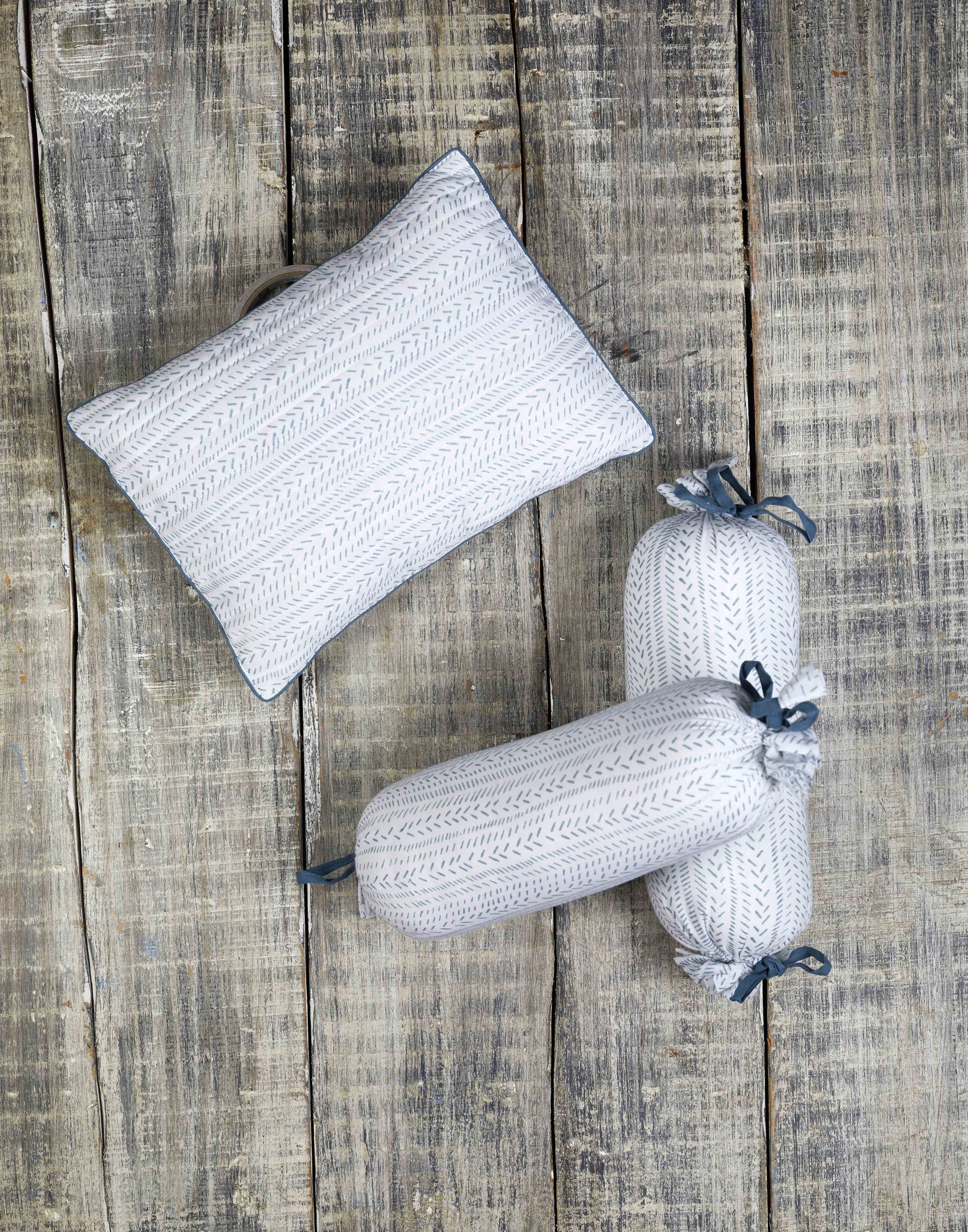 PROVENCE BLUE PILLOW & BOLSTER SET