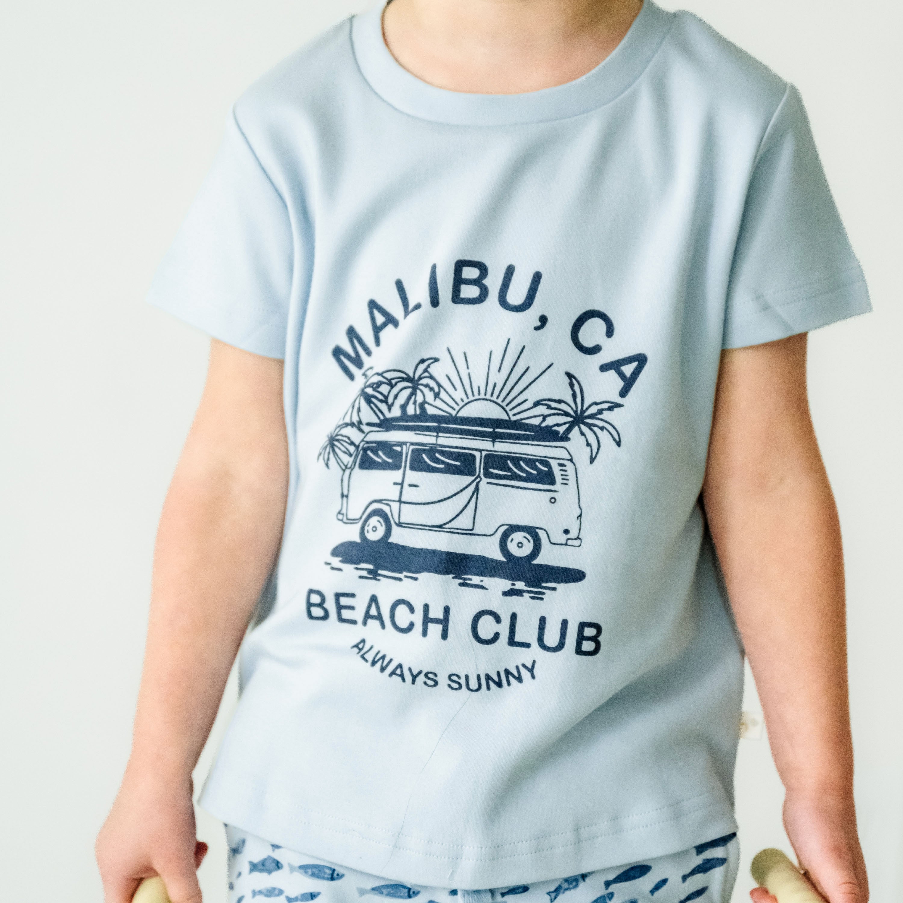 Organic Crew Neck Tee - Malibu Beach Club