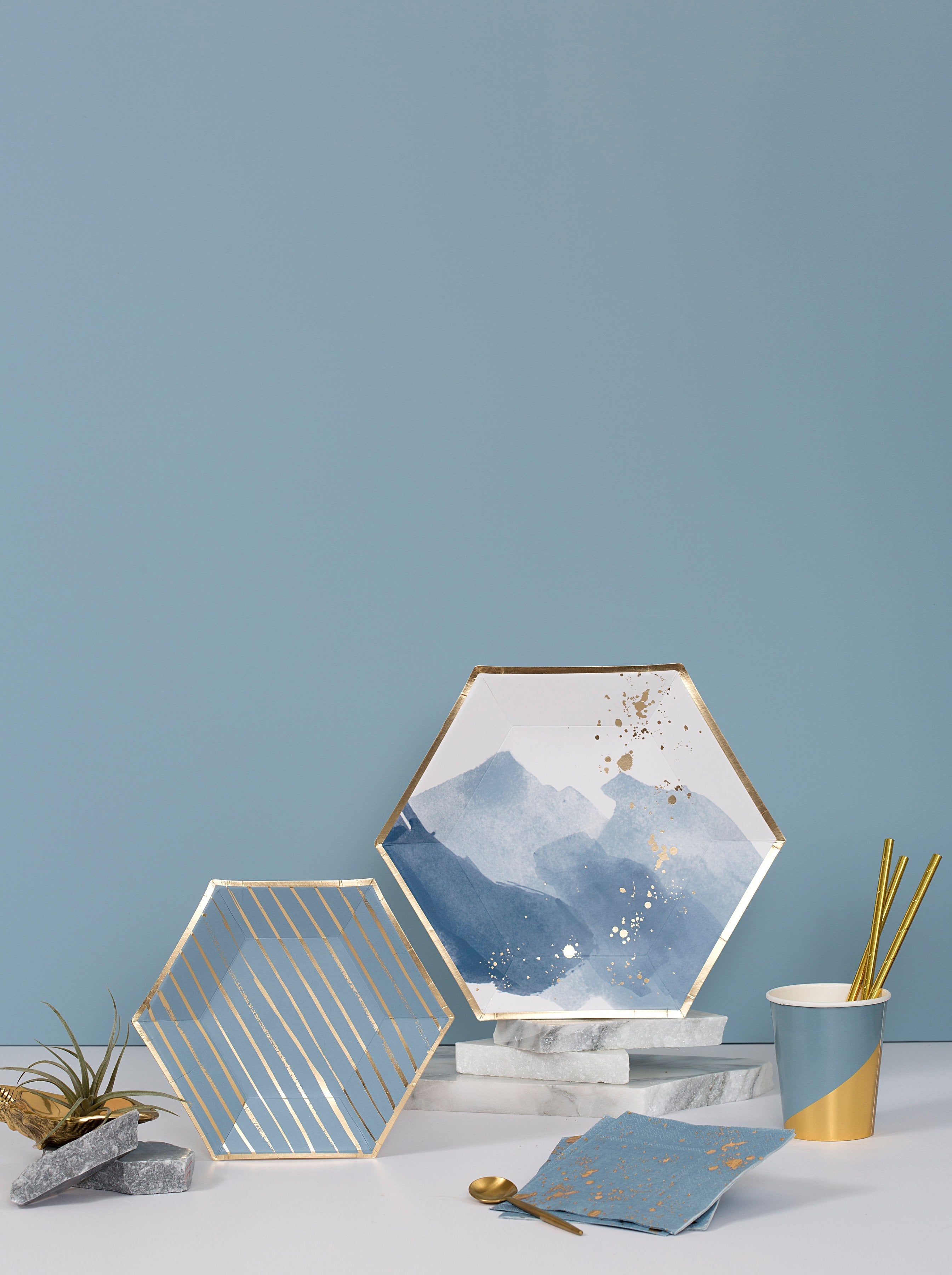 Malibu - Coastal Blue Large Party Plates