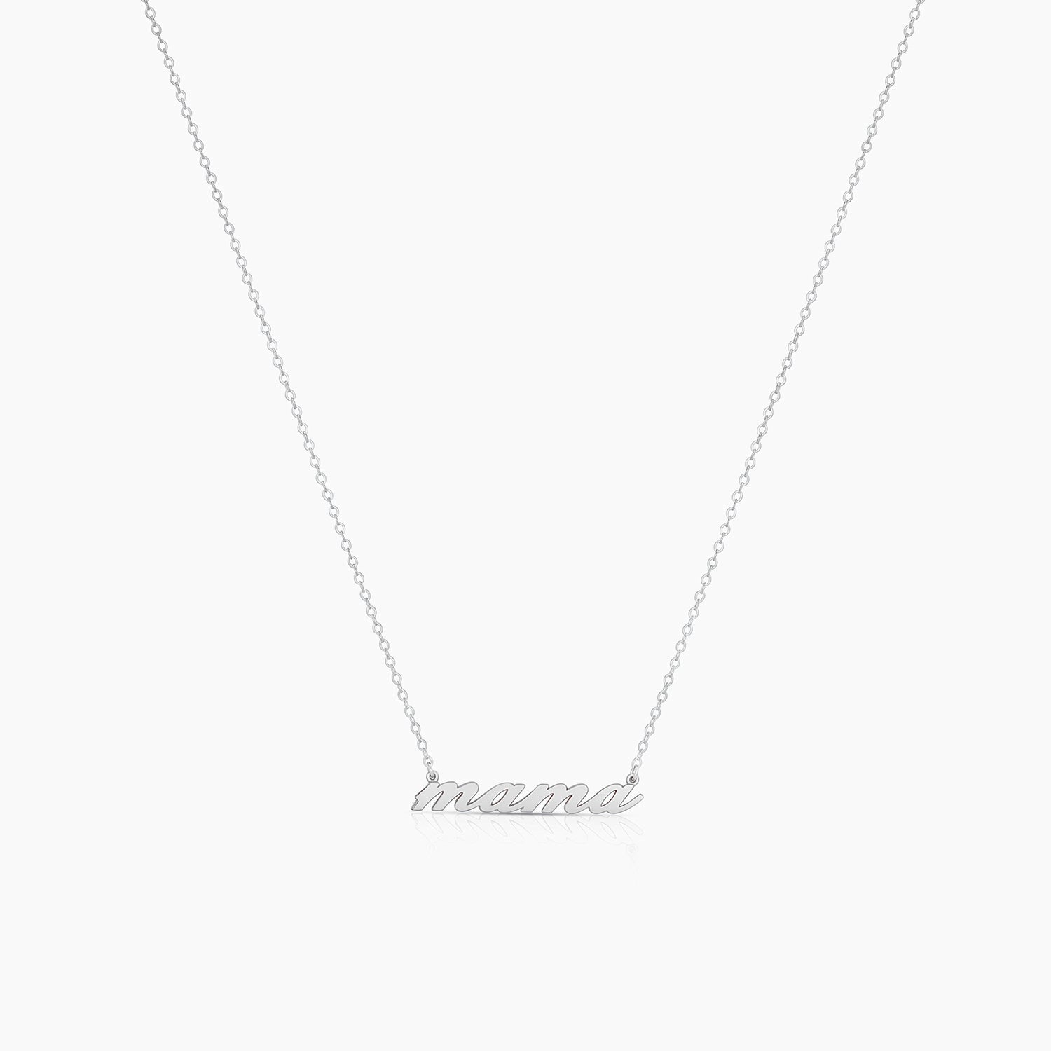 Mama Script Necklace