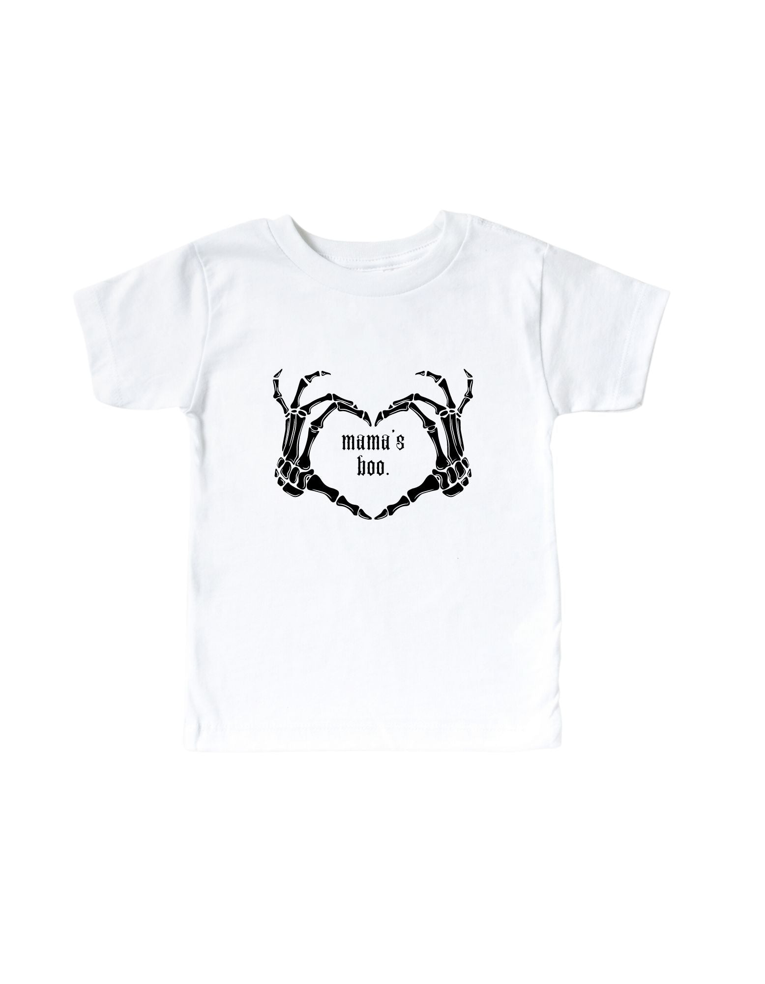 Mama's Boo Skeleton Heart Hands