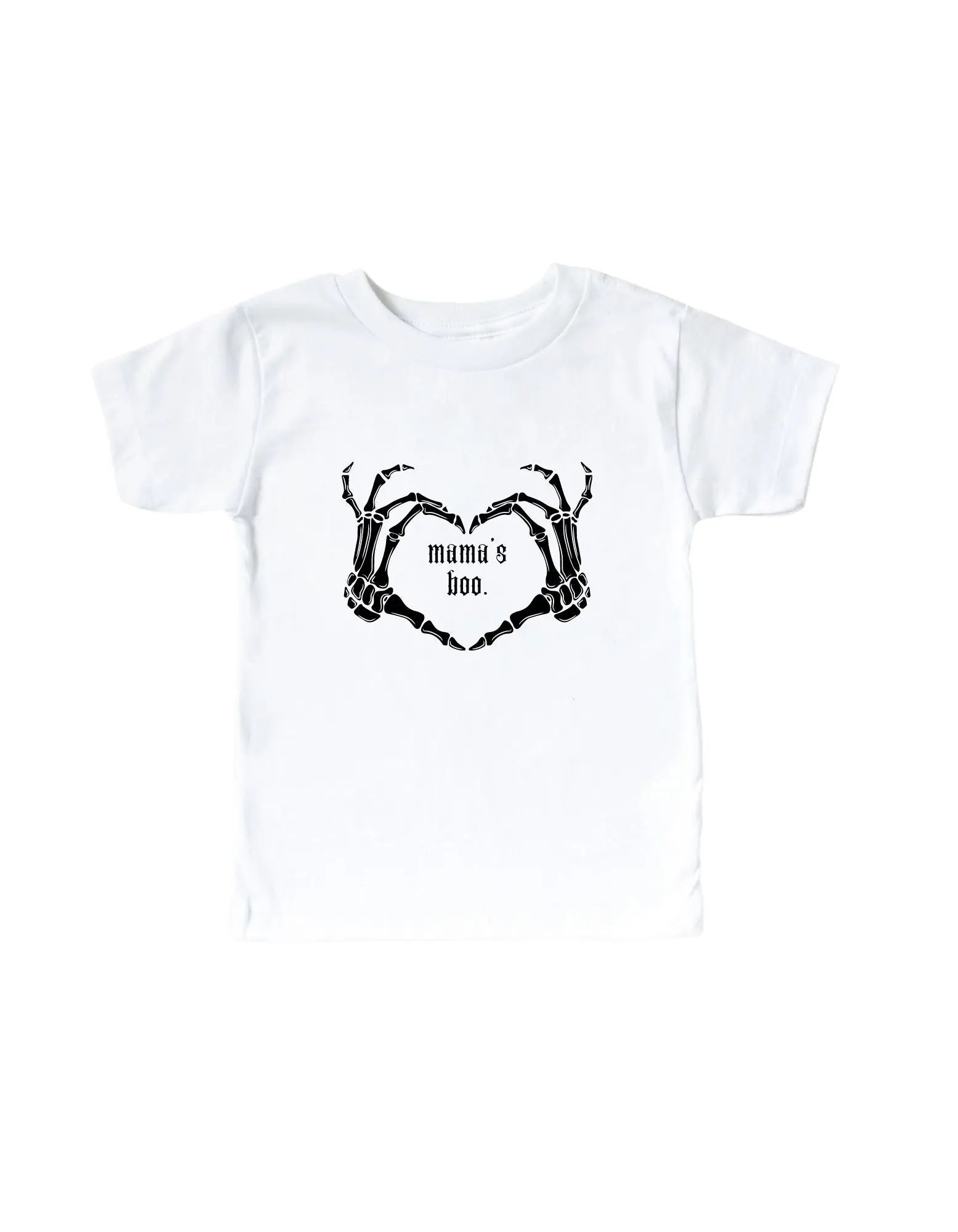 Mama's Boo Skeleton Heart Hands