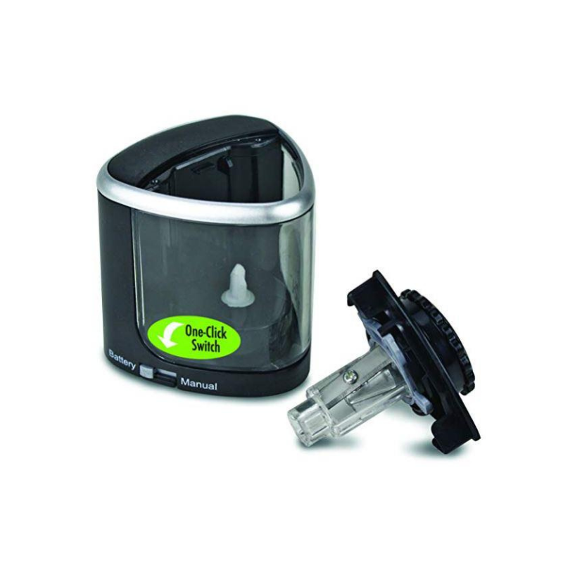 The Duet Manual And Battery Pencil Sharpener, Black