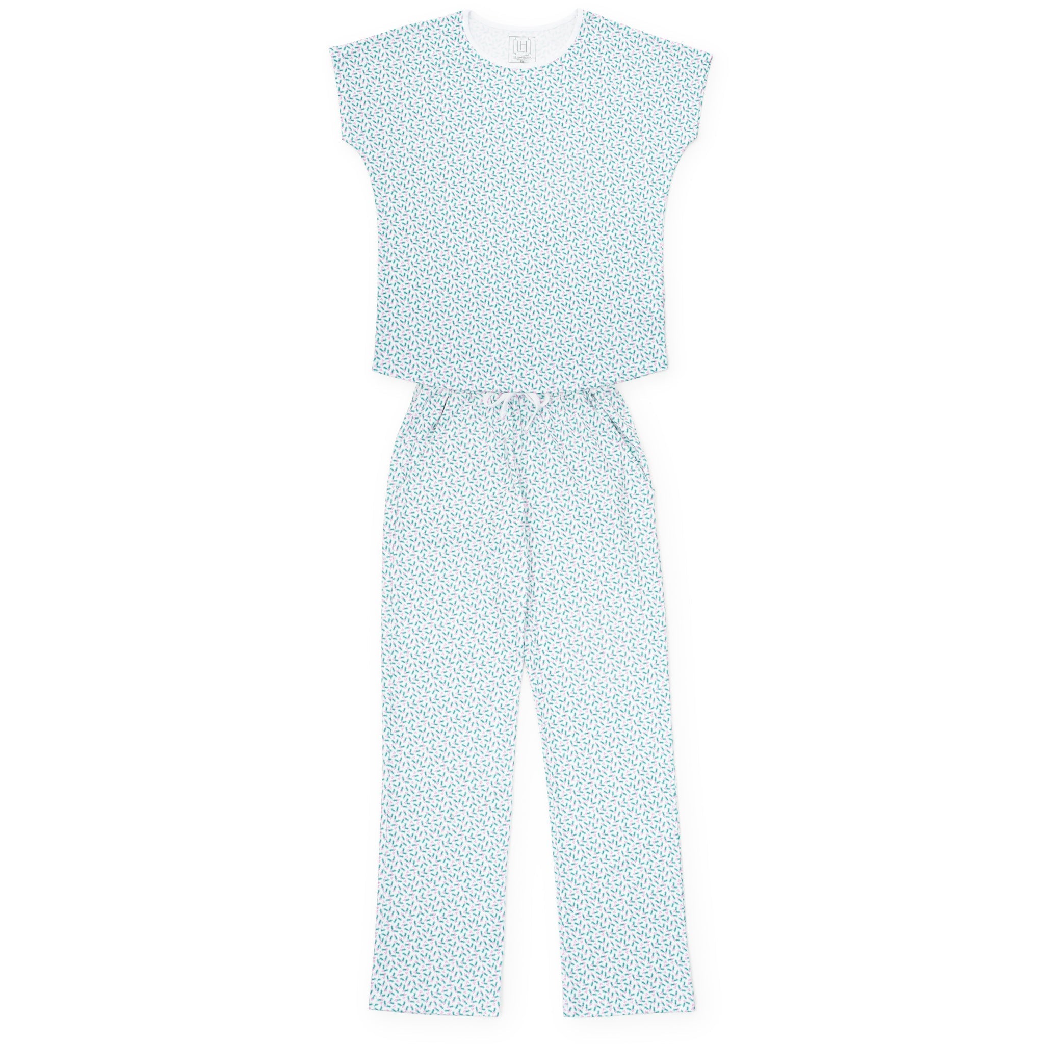 Marcia Women's Pajama Pant Set Holly Holiday