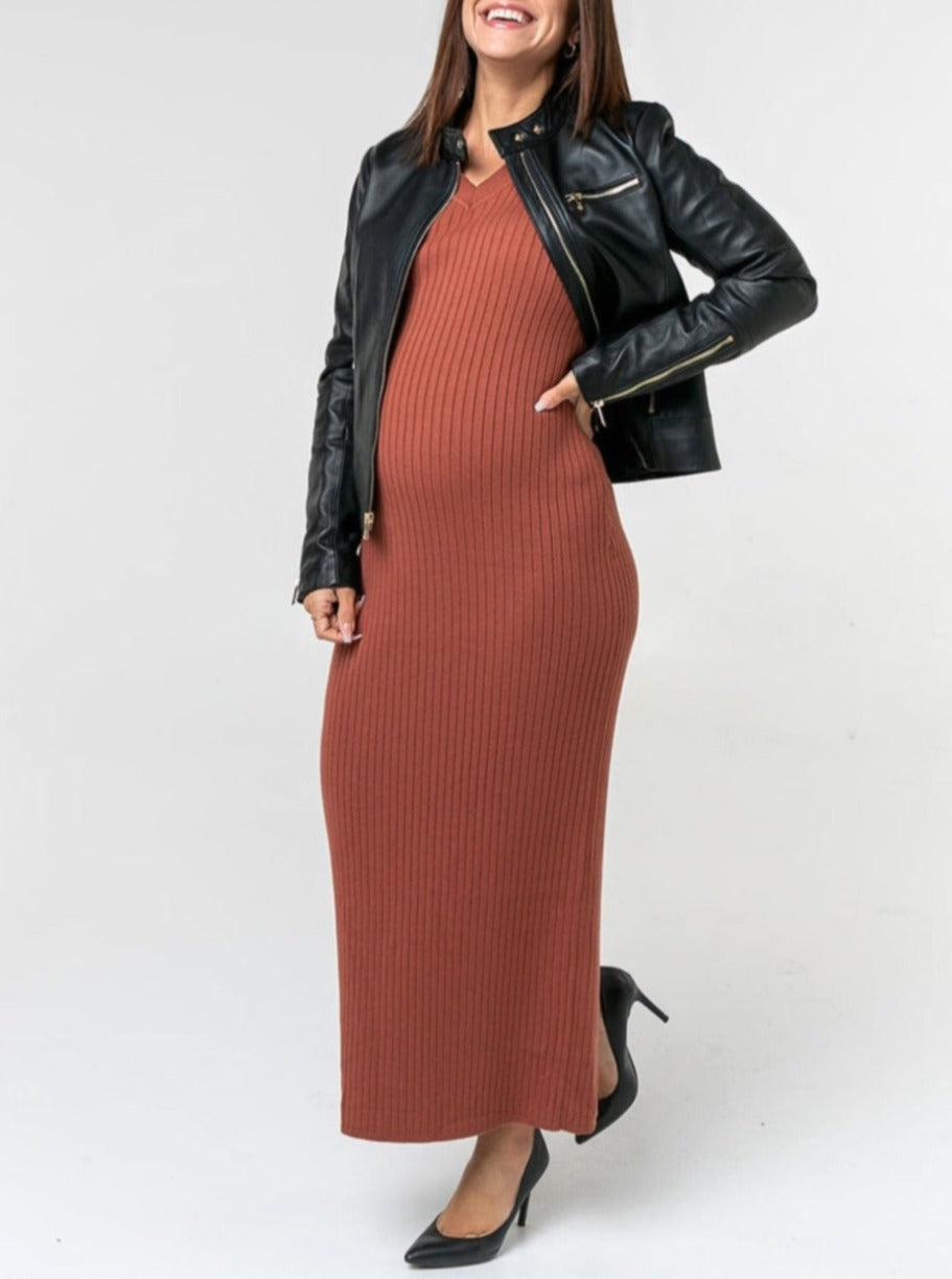 Full Body Maternity & Nursing Sweater Dress