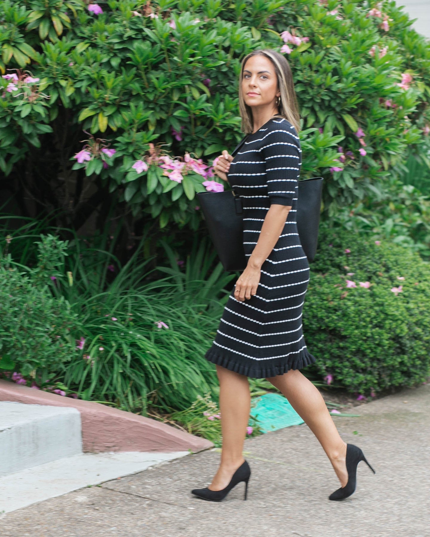 Louie Striped Knit Maternity & Mama Dress