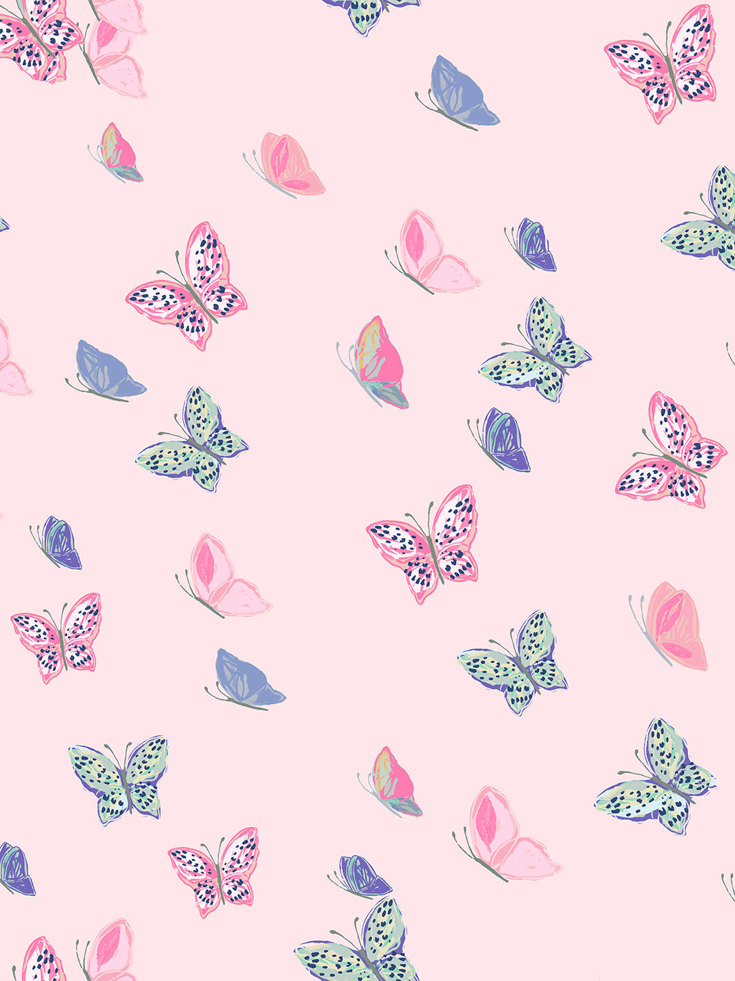 'mariposa' Wallpaper By Tea Collection - Ballet Slipper