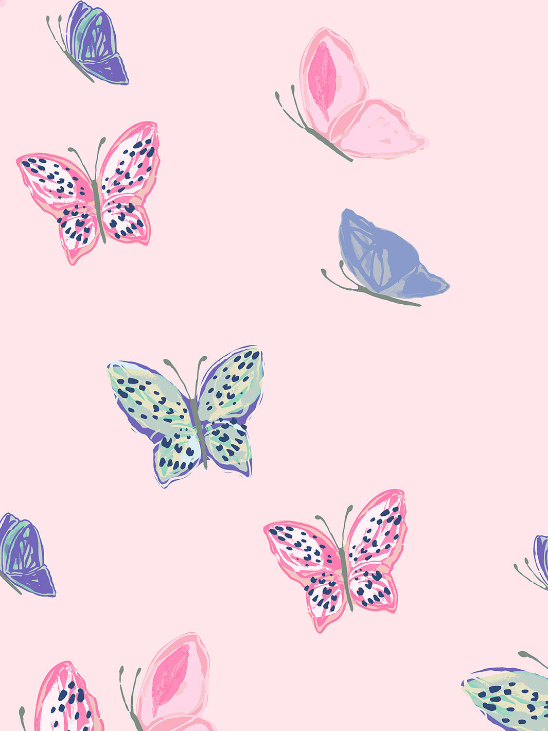 'mariposa' Wallpaper By Tea Collection - Ballet Slipper