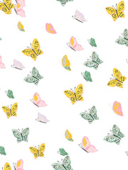 'mariposa' Wallpaper By Tea Collection - White