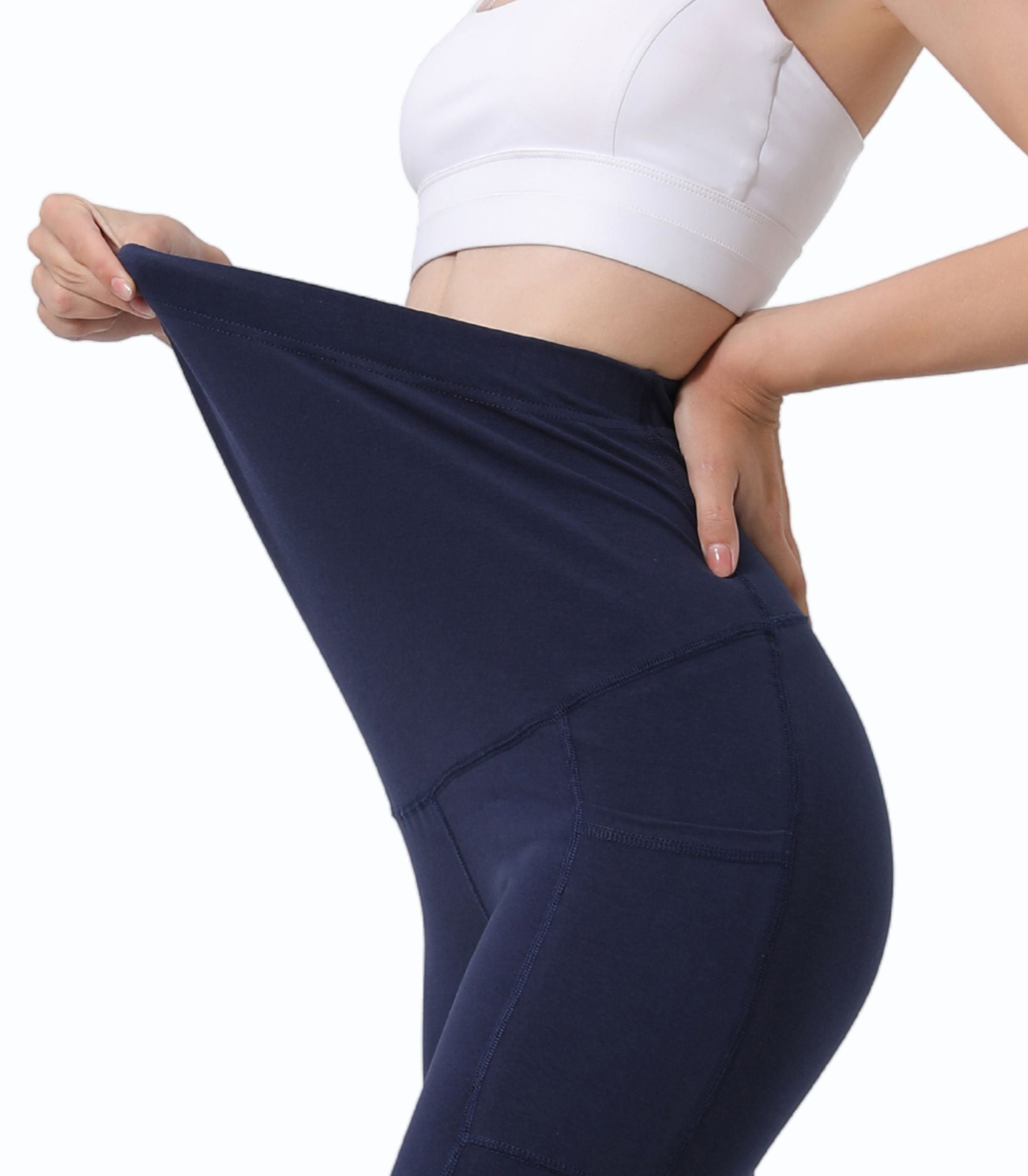 Pregnancy Yoga Pants With Pockets (2 Pack)