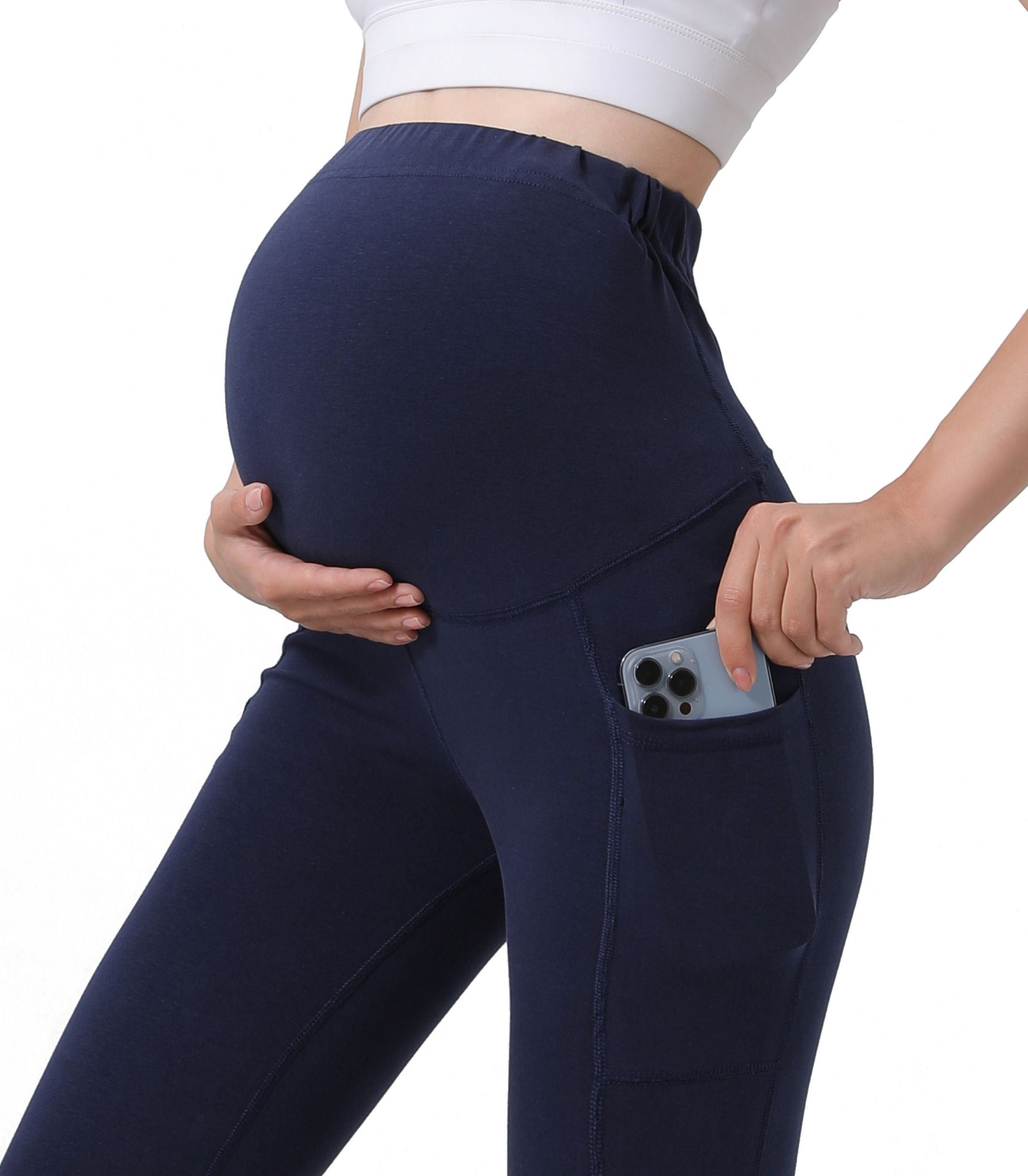 Pregnancy Yoga Pants With Pockets (2 Pack)