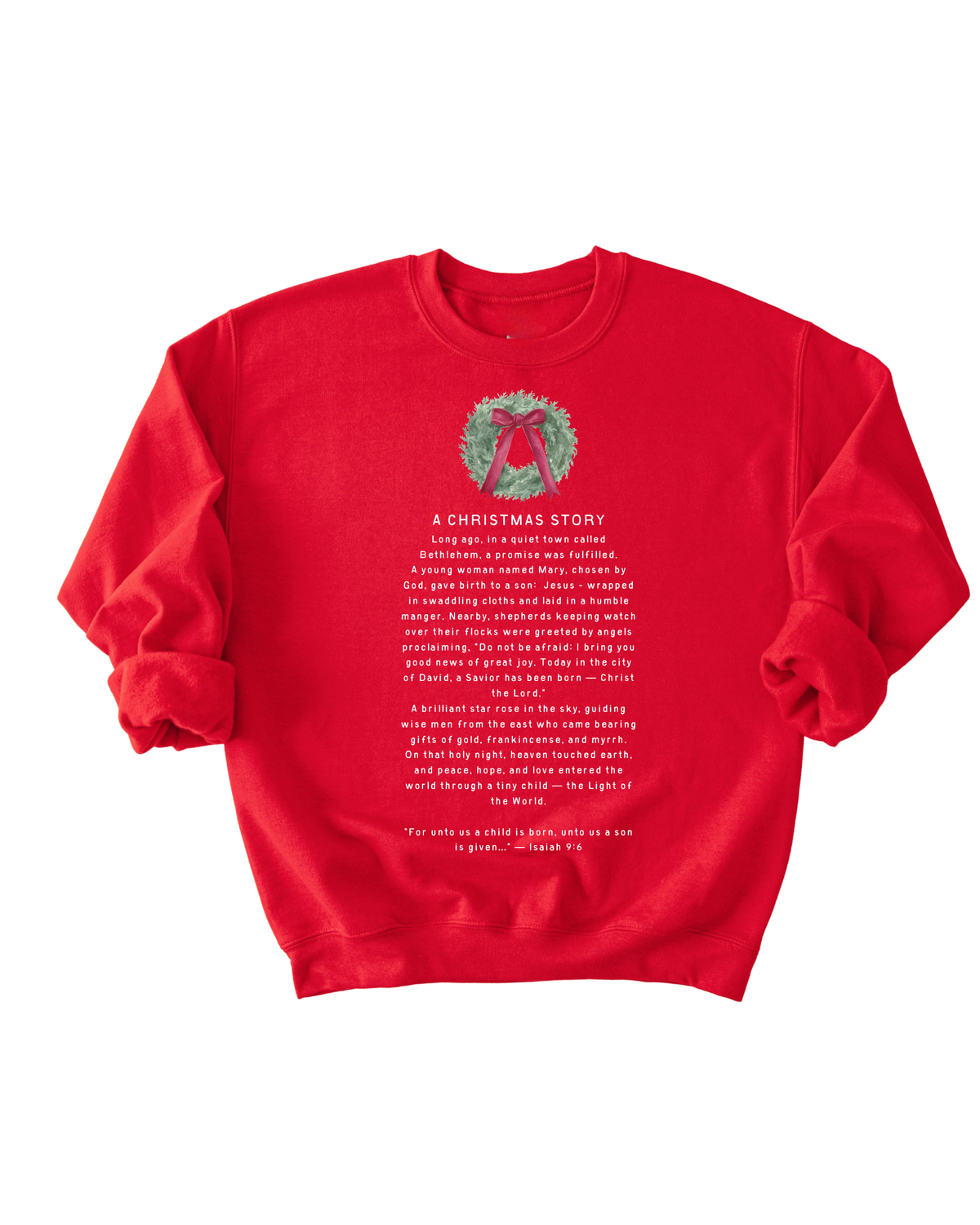 A Christmas Story Isaiah 9:6 Adult Pullover