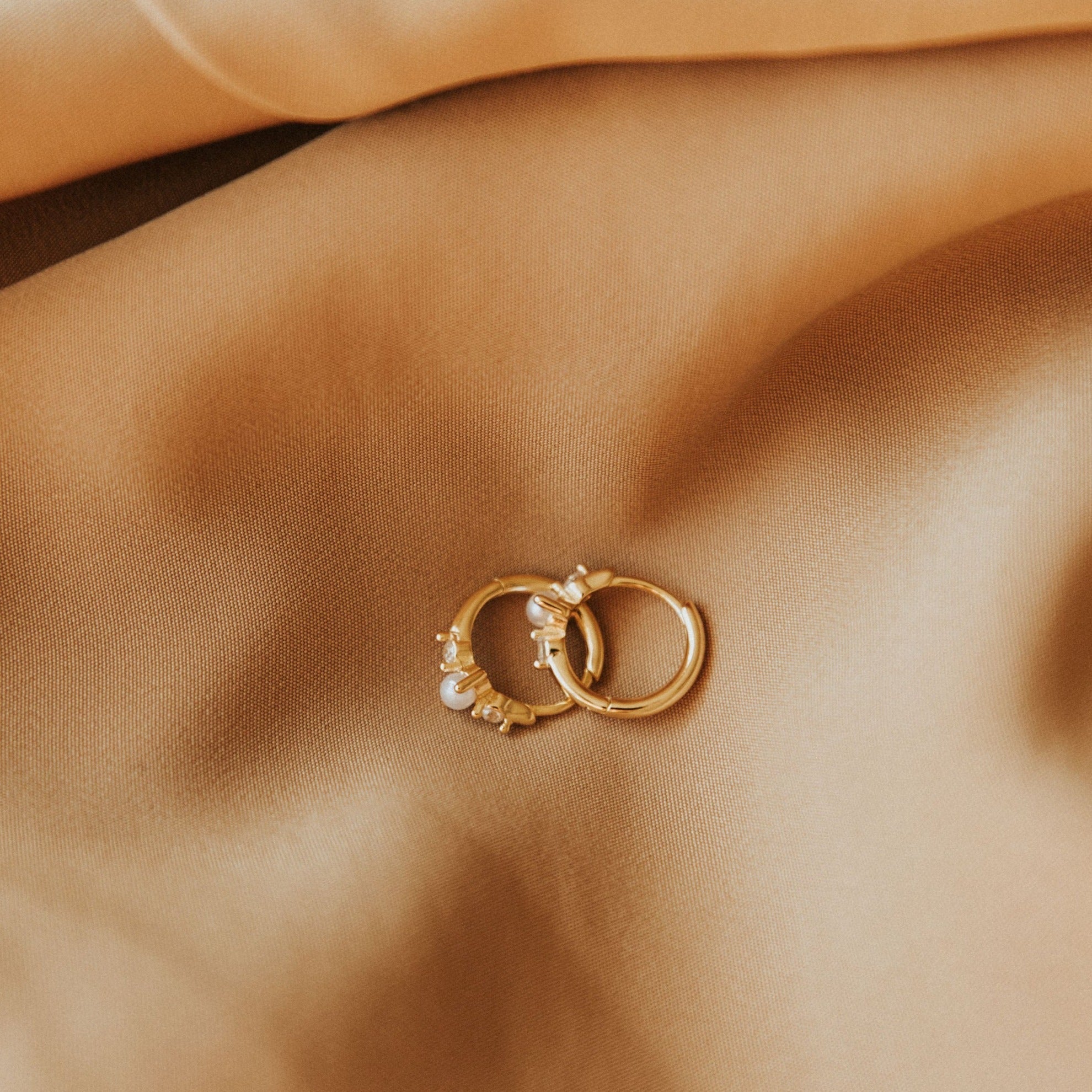 Alexandria Diamond And Pearl Hoops