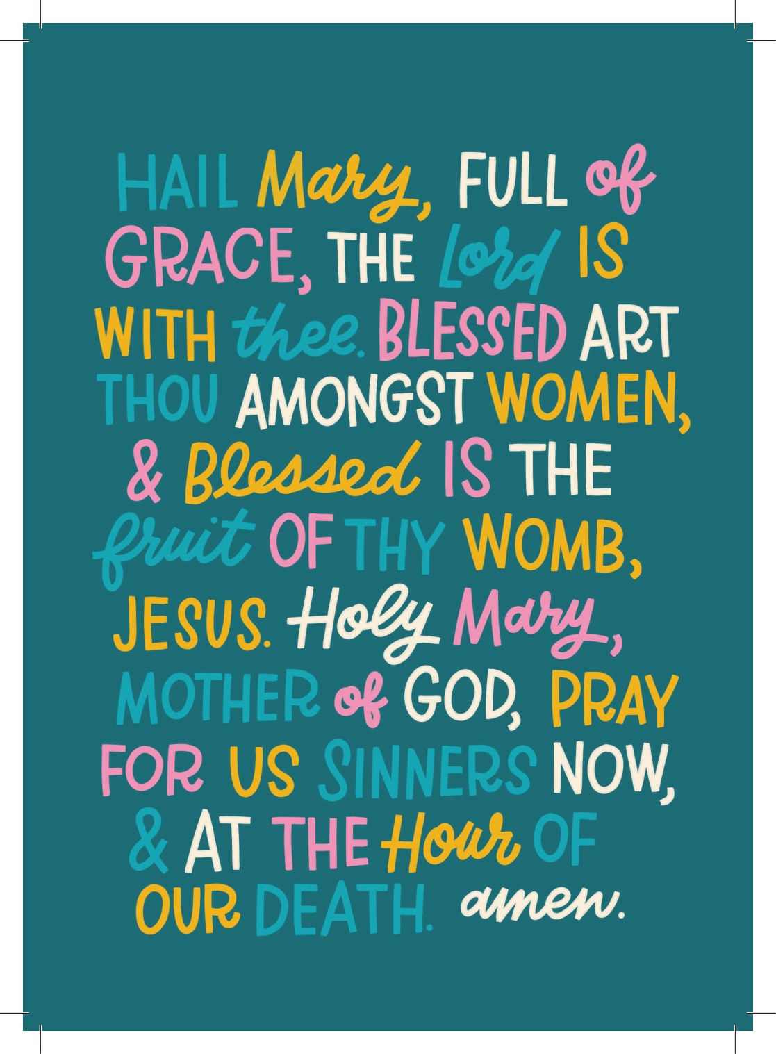 Mystery Prayer Art Print Pack (set Of 6)