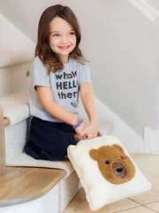 Plush Bear Case With Attached Blanket Inside