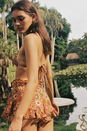 Mazzy Floral Silk Boho Short