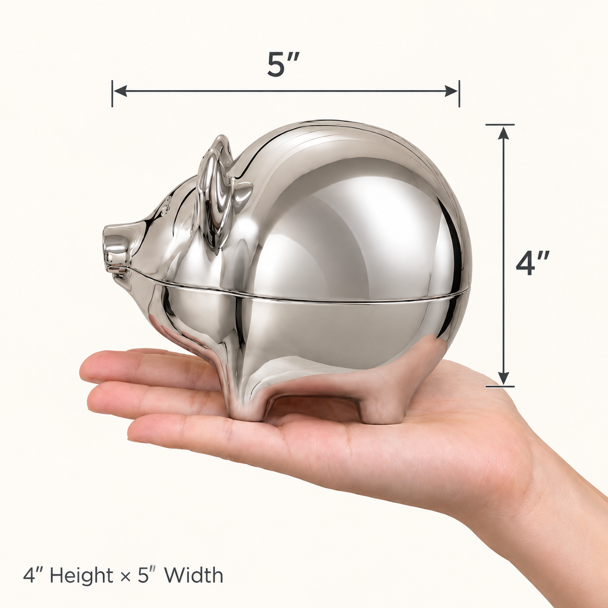 Krysaliis Silver-plate Piggy Baby Bank