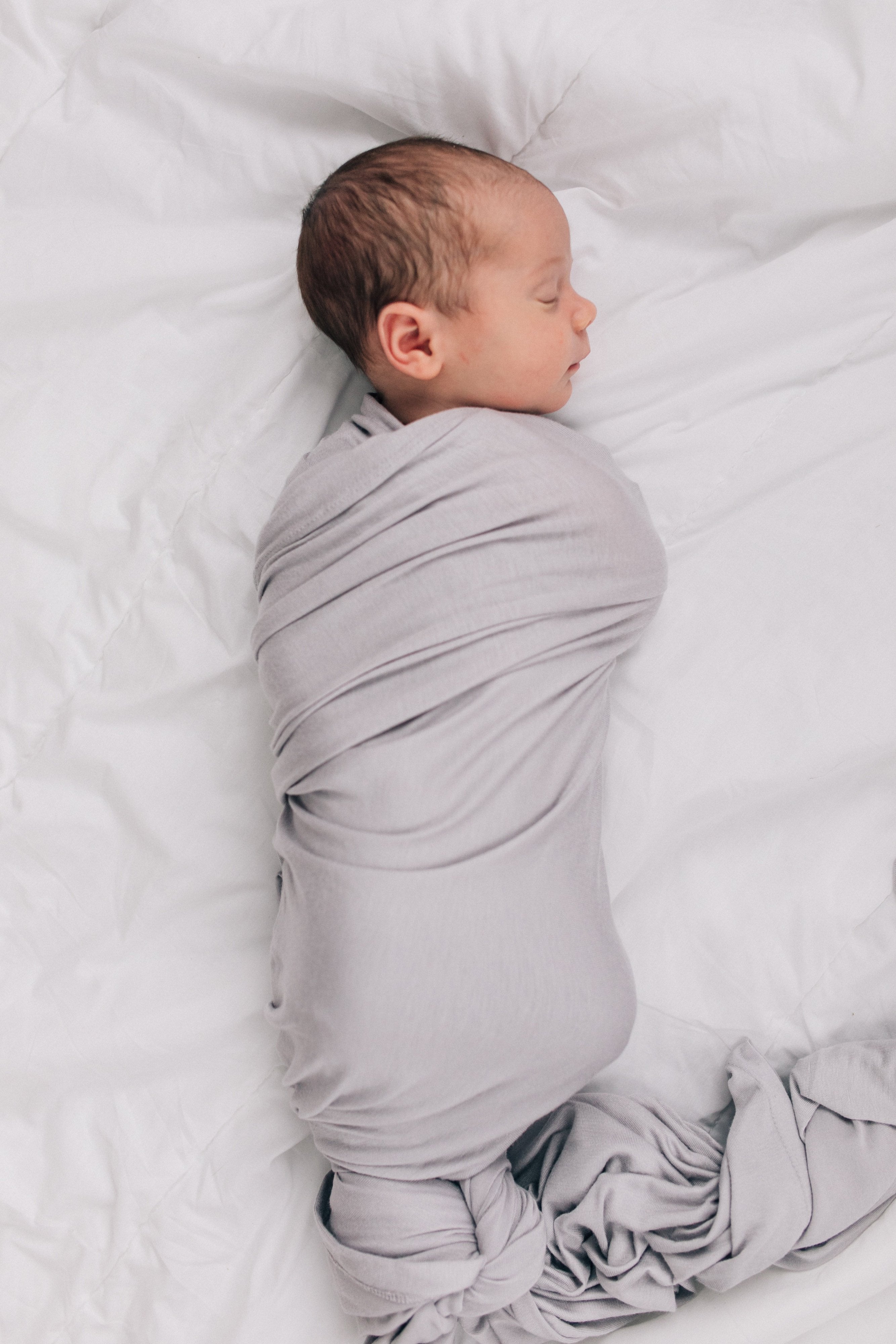 Stone Bamboo Stretch Swaddle