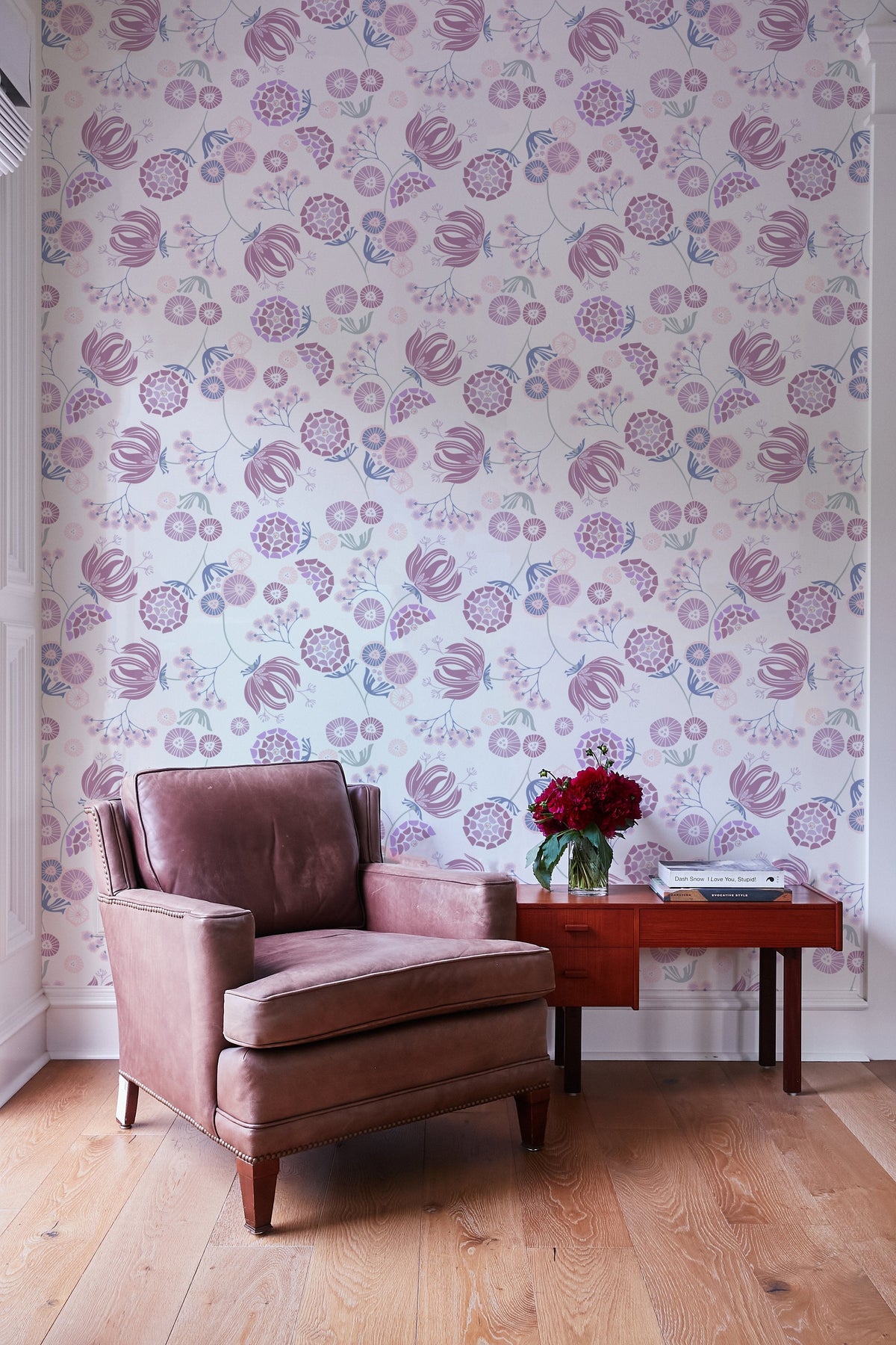 'mediterranean Floral' Wallpaper By Tea Collection - Lavender