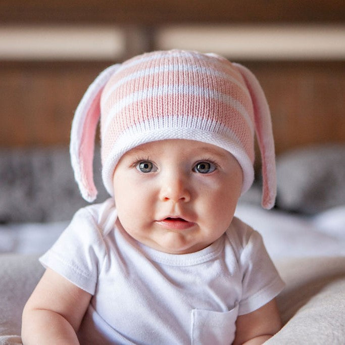 Hat With Bunny Ears, Pink