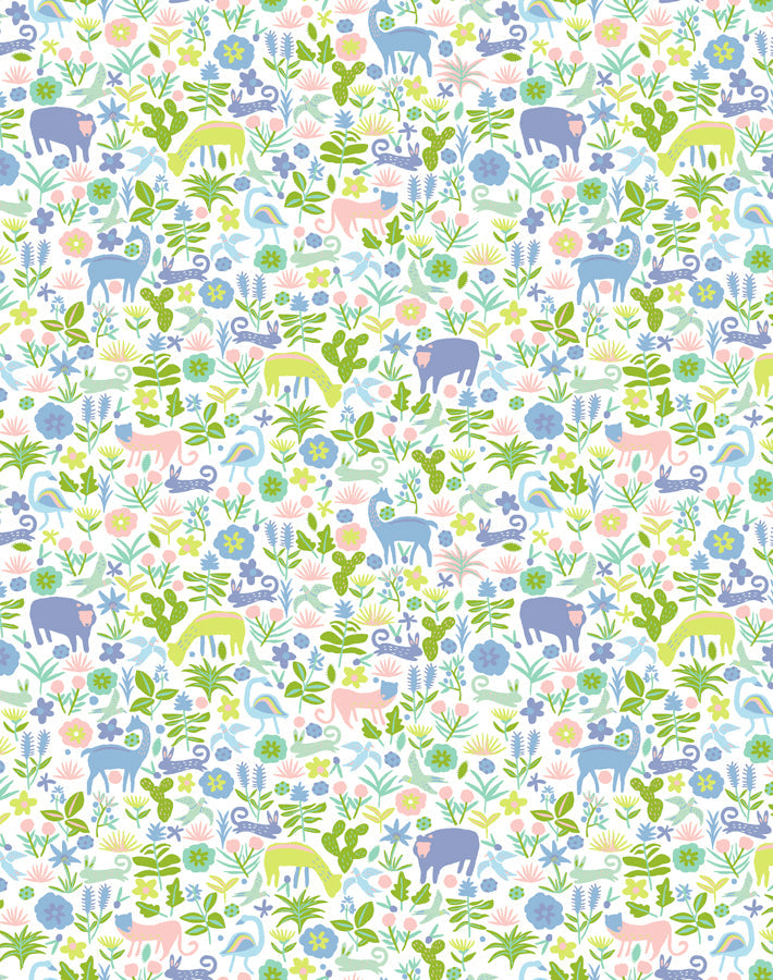 'menagerie' Wallpaper By Tea Collection - Blush