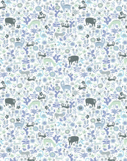 'menagerie' Wallpaper By Tea Collection - Gray