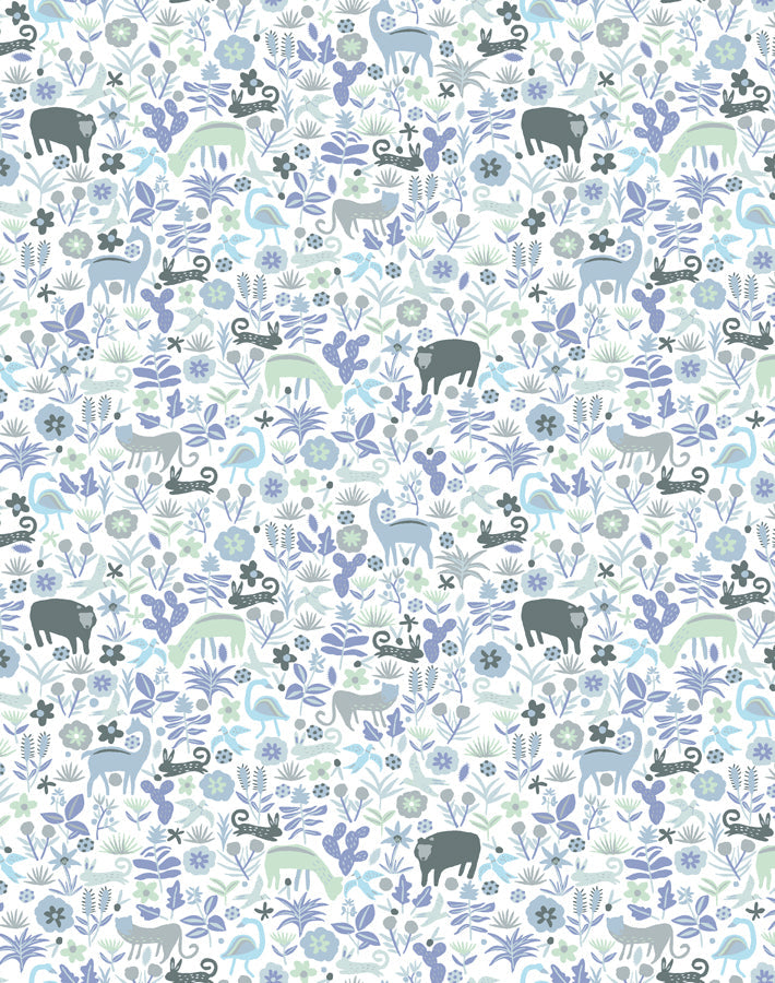 'menagerie' Wallpaper By Tea Collection - Gray
