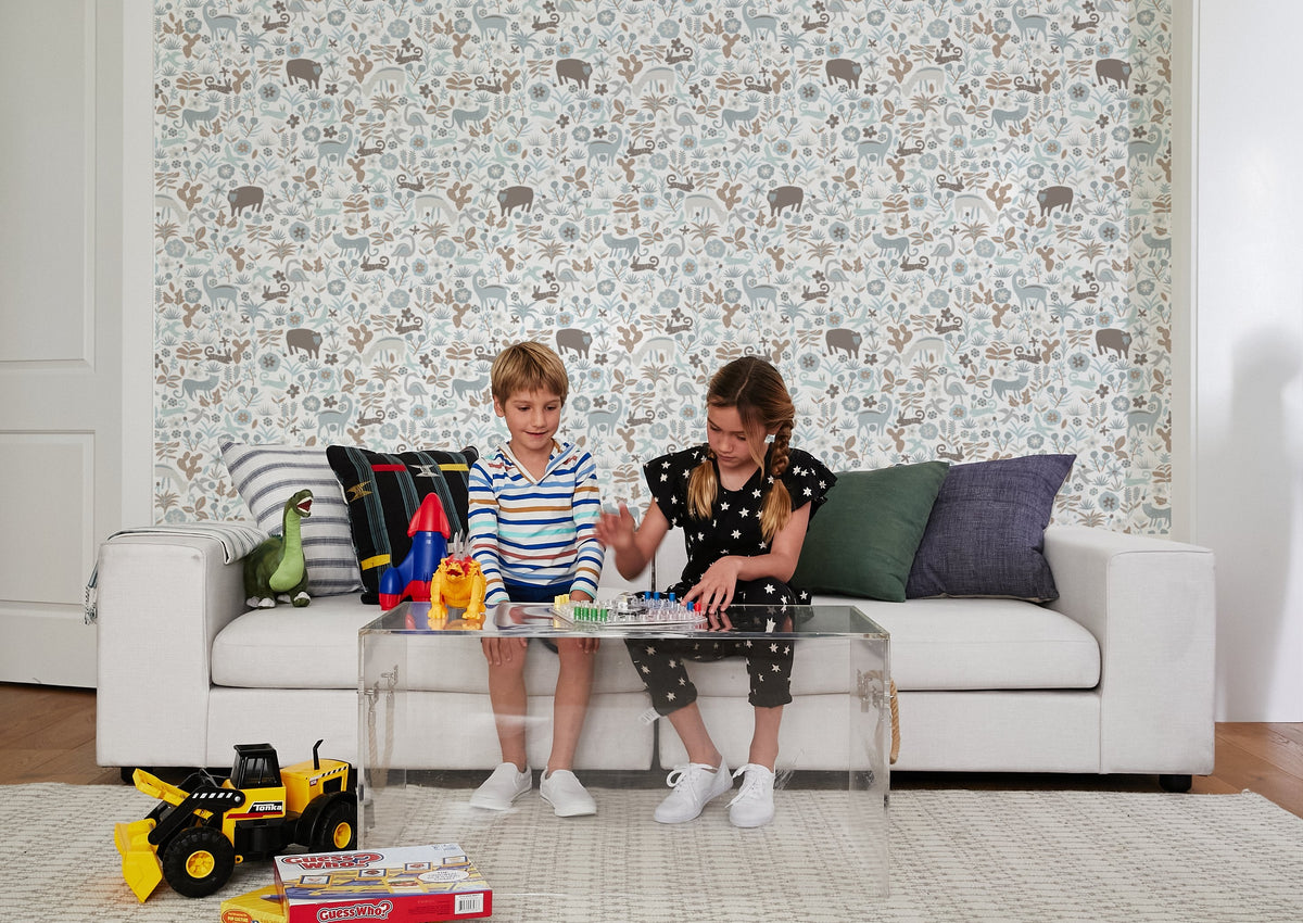 'menagerie' Wallpaper By Tea Collection - Neutral