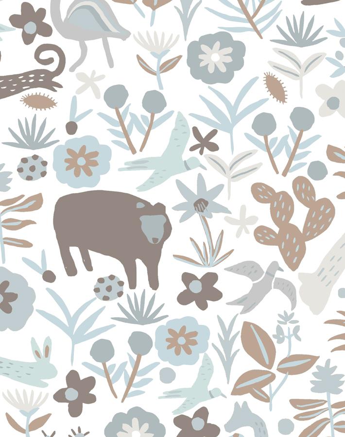 'menagerie' Wallpaper By Tea Collection - Neutral