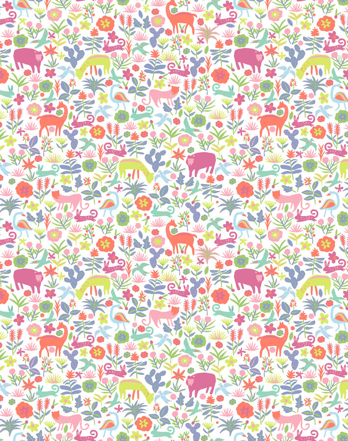 'menagerie' Wallpaper By Tea Collection - Pink